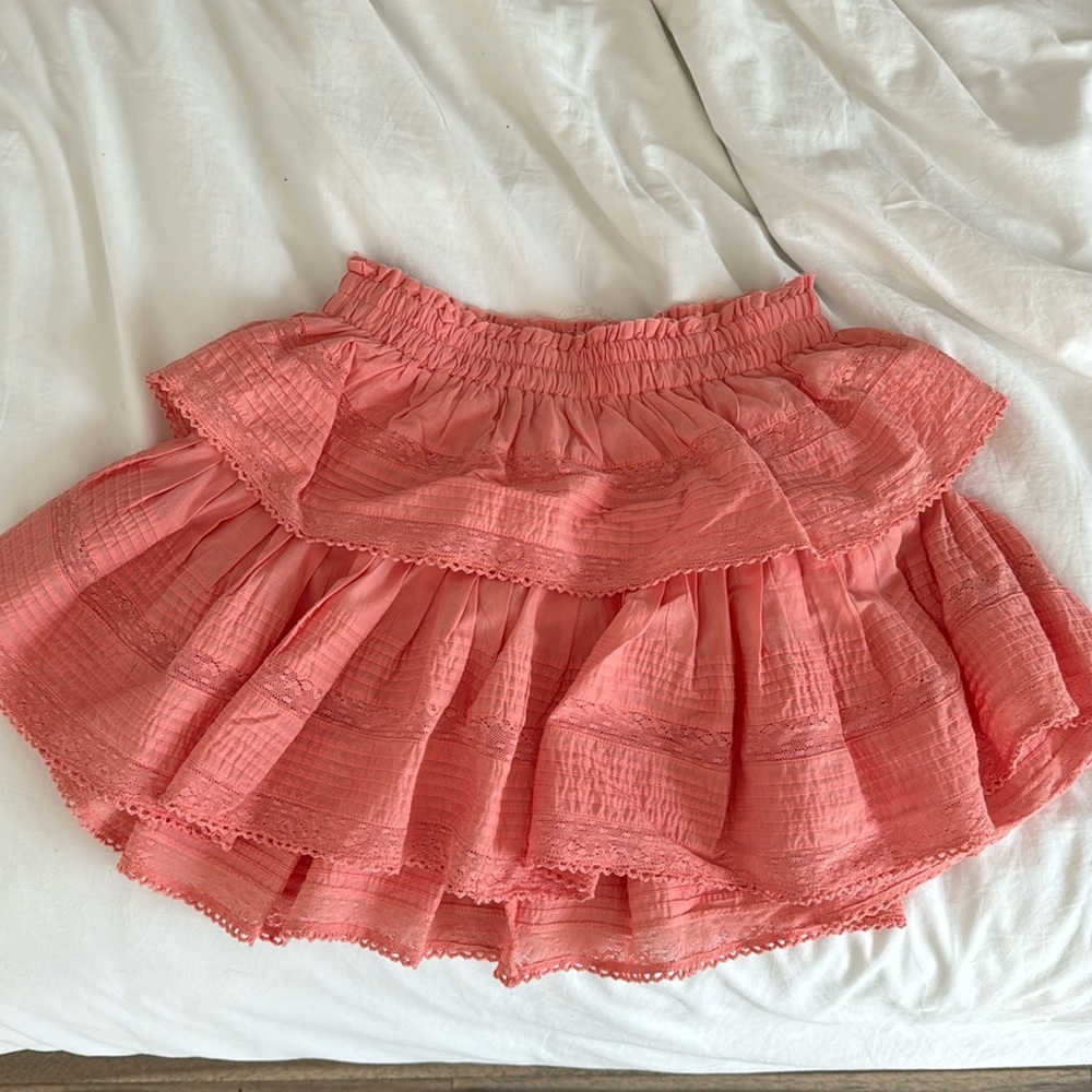 Worn once LoveShackFancy mini skirt